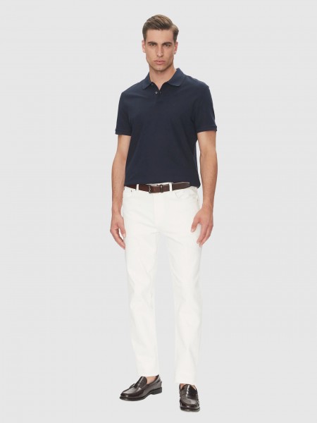 Polo Shirt Man Navy Blue Calvin Klein