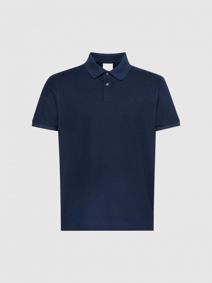 Polo Shirt Man Navy Blue Calvin Klein