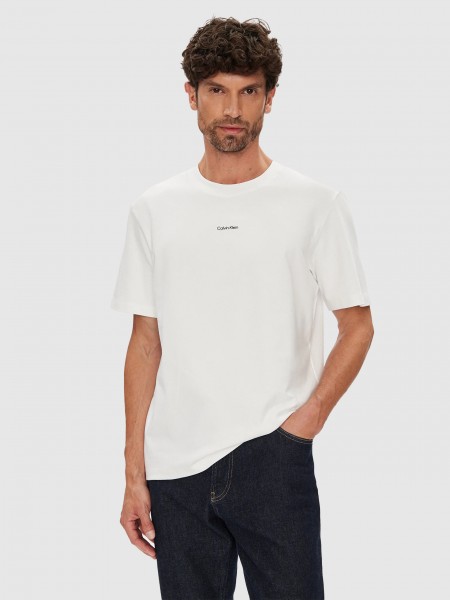 T-Shirt Man White Calvin Klein