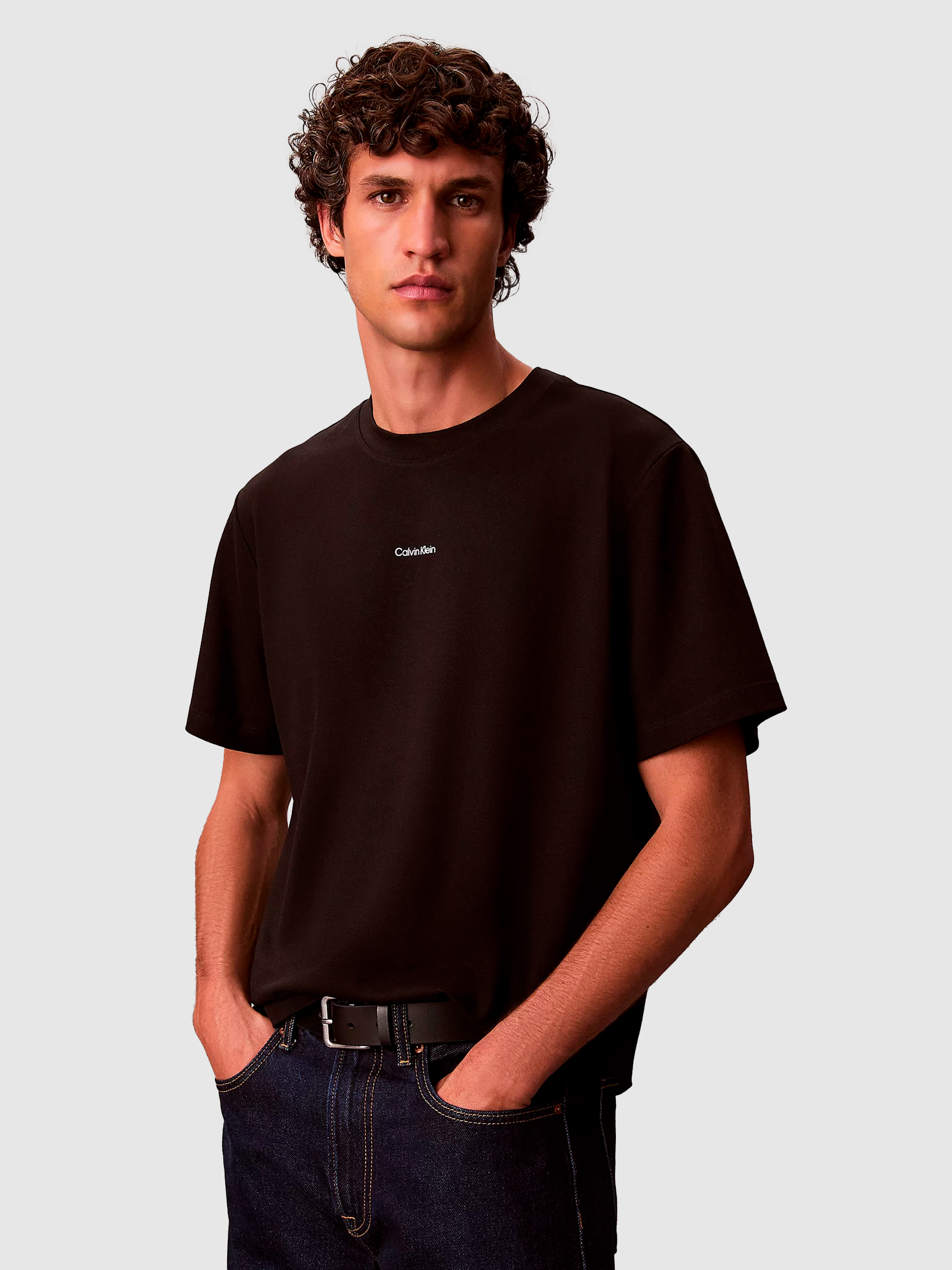 T-Shirt Man Black Calvin Klein