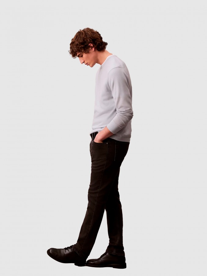 Pantalones Hombre Negro Calvin Klein