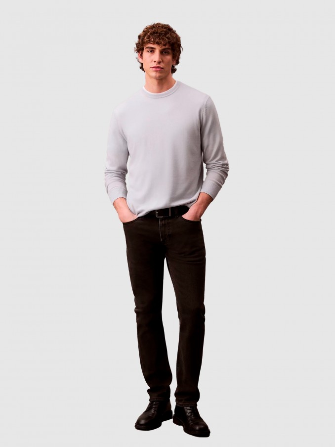 Pantalones Hombre Negro Calvin Klein