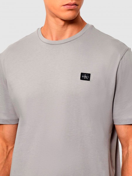 Camiseta Hombre Gris Calvin Klein