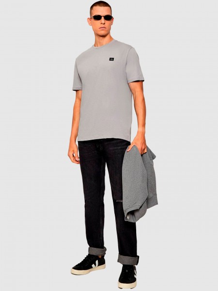 Camiseta Hombre Gris Calvin Klein