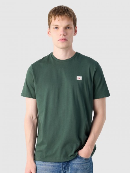 T-Shirt Man Green Calvin Klein
