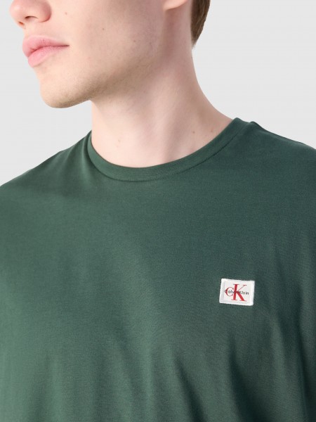 T-Shirt Man Green Calvin Klein