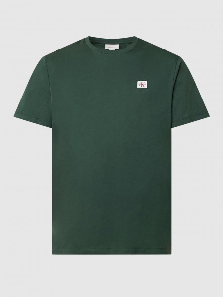 T-Shirt Man Green Calvin Klein