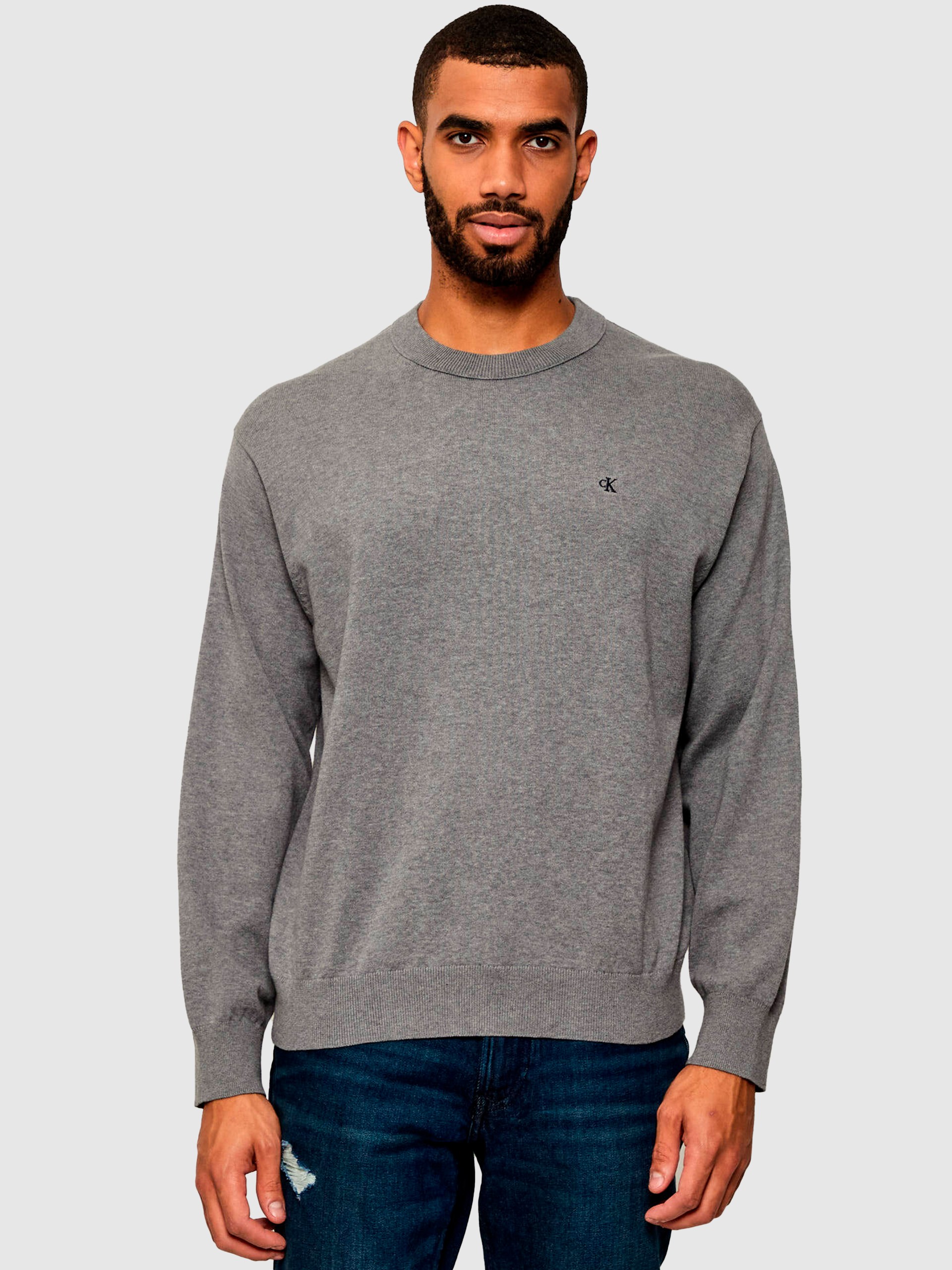 Sueter Hombre Gris Calvin Klein
