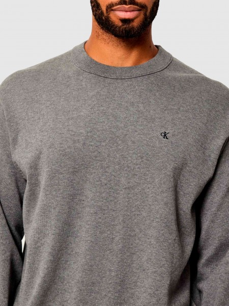 Sueter Hombre Gris Calvin Klein