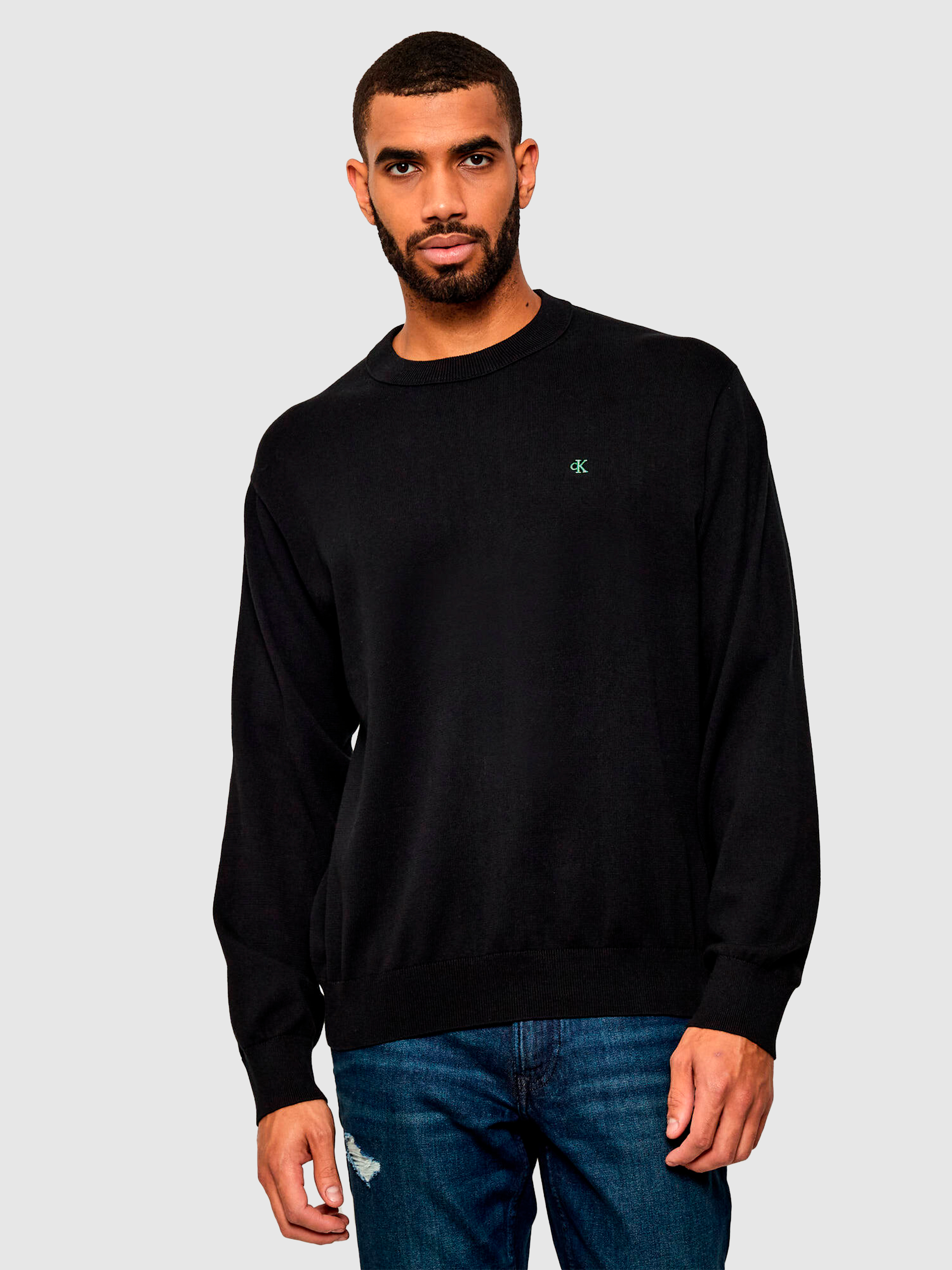 Sueter Hombre Negro Calvin Klein