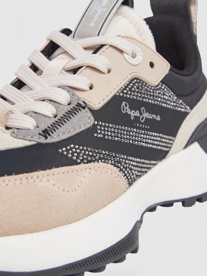 Sneakers Woman Camel Pepe Jeans London