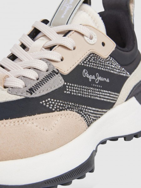 Sneakers Woman Camel Pepe Jeans London Sneakers Woman Camel Pepe Jeans London