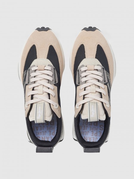 Sneakers Woman Camel Pepe Jeans London Sneakers Woman Camel Pepe Jeans London