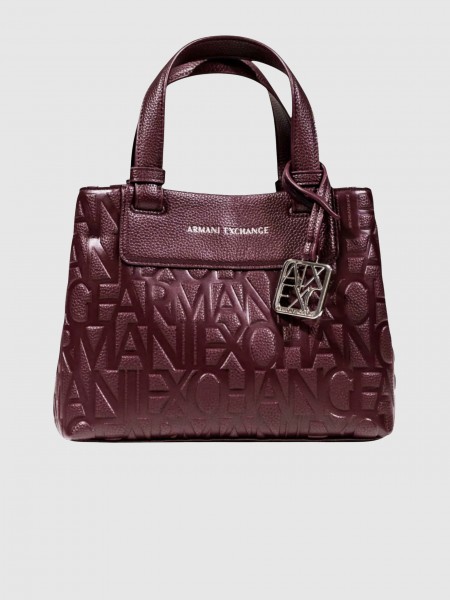 Bolsos de Mano Mujer Burdeos Armani Exchange