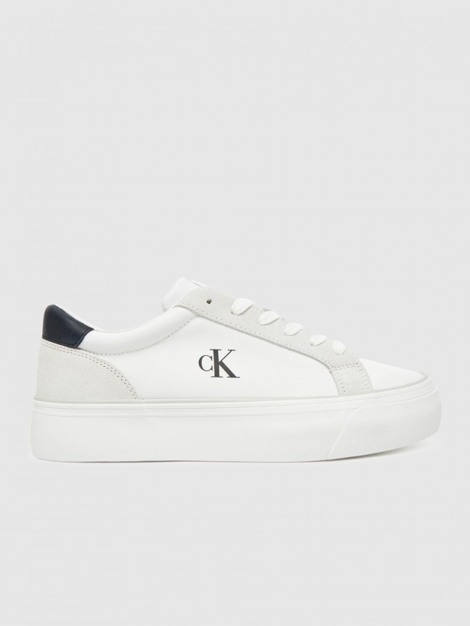 Sneakers Woman White Calvin Klein