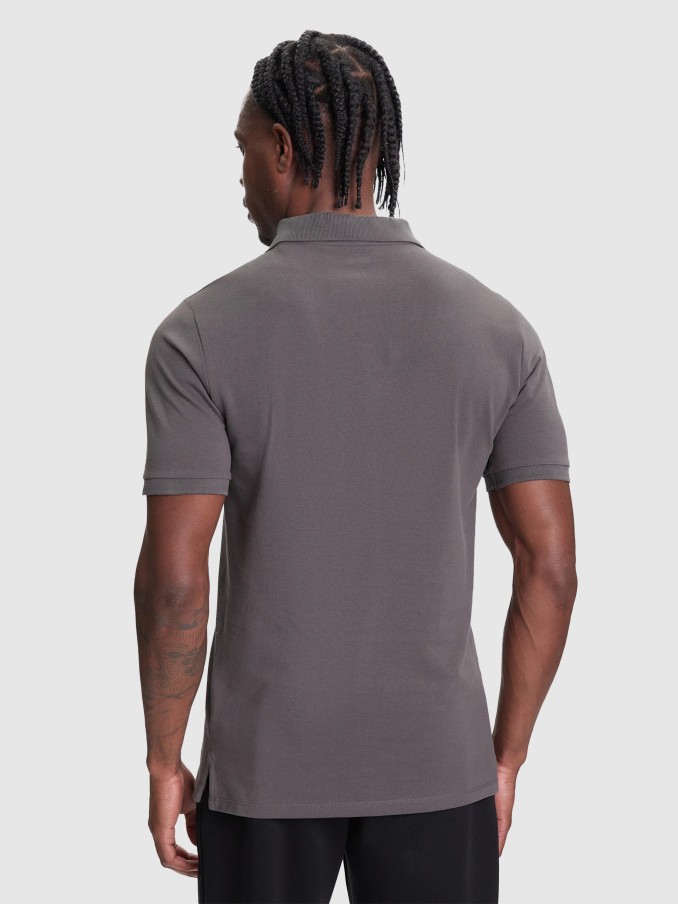 Polo Shirt Man Black Guess Underwear