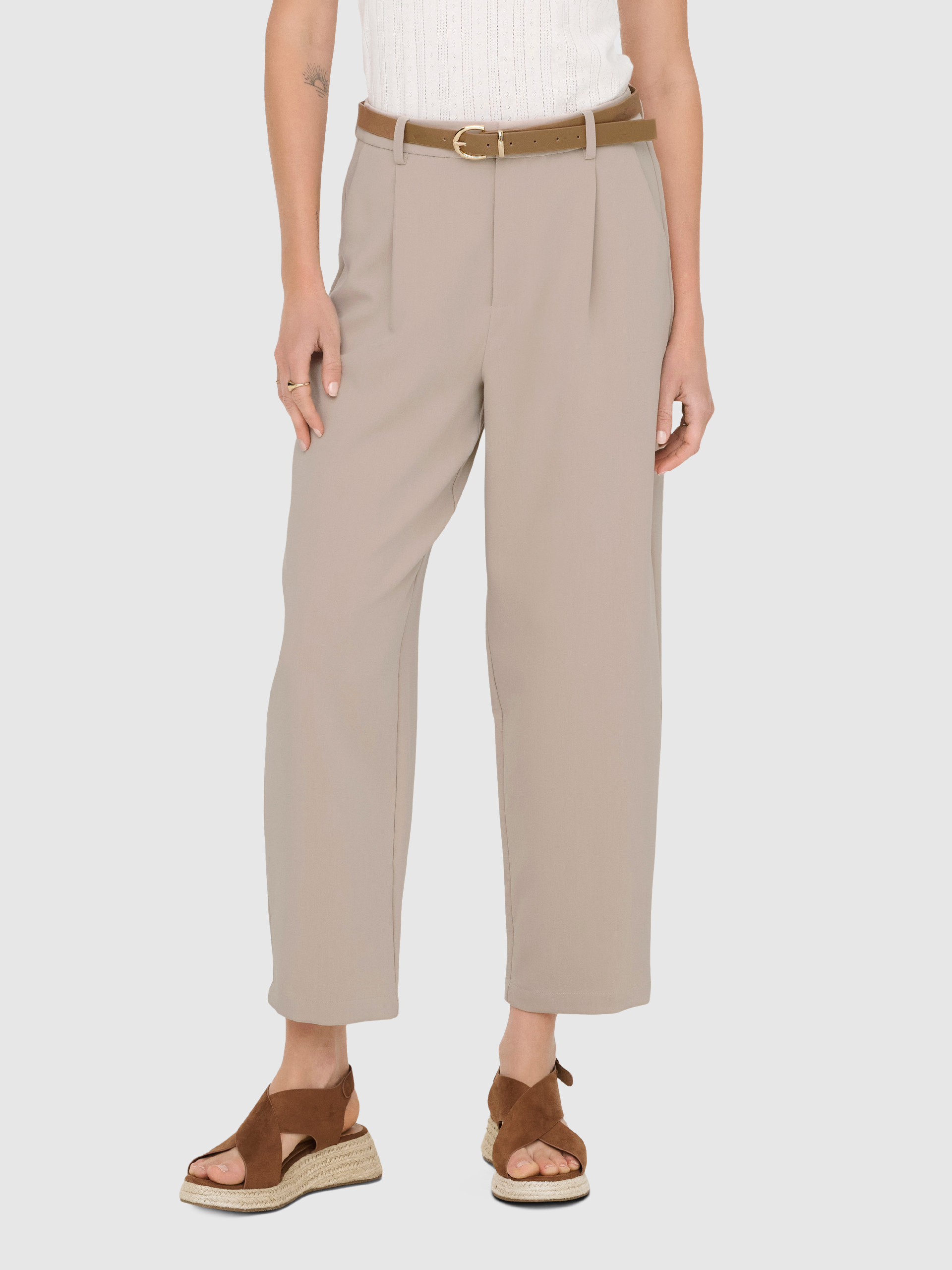 Pantalones Mujer Beige Only