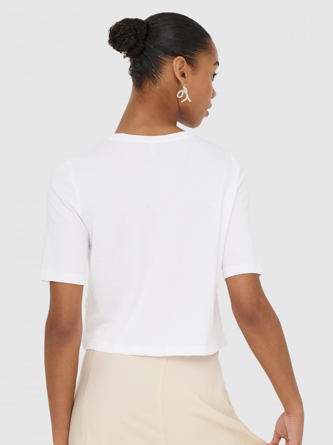 Camiseta Mujer Blanco Only
