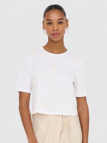Camiseta Mujer Blanco Only