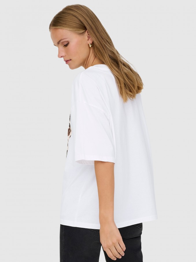 Camiseta Mujer Blanco Only