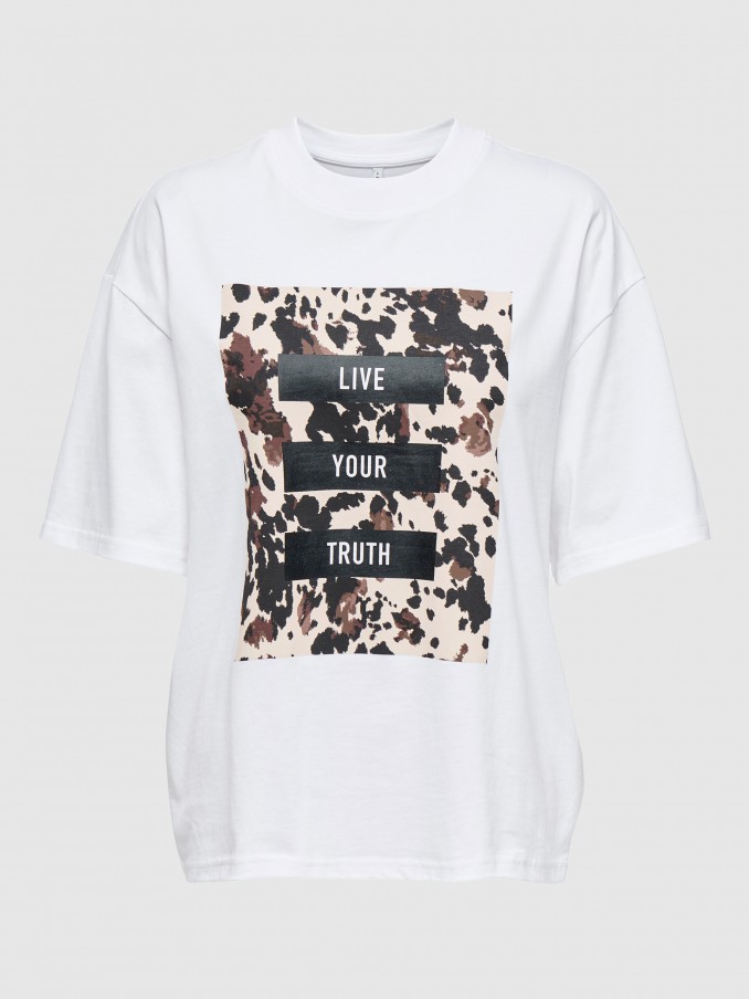 Camiseta Mujer Blanco Only