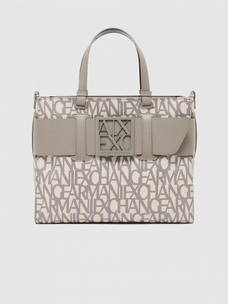 Bolsos de Mano Mujer Gris Pardo Armani Exchange