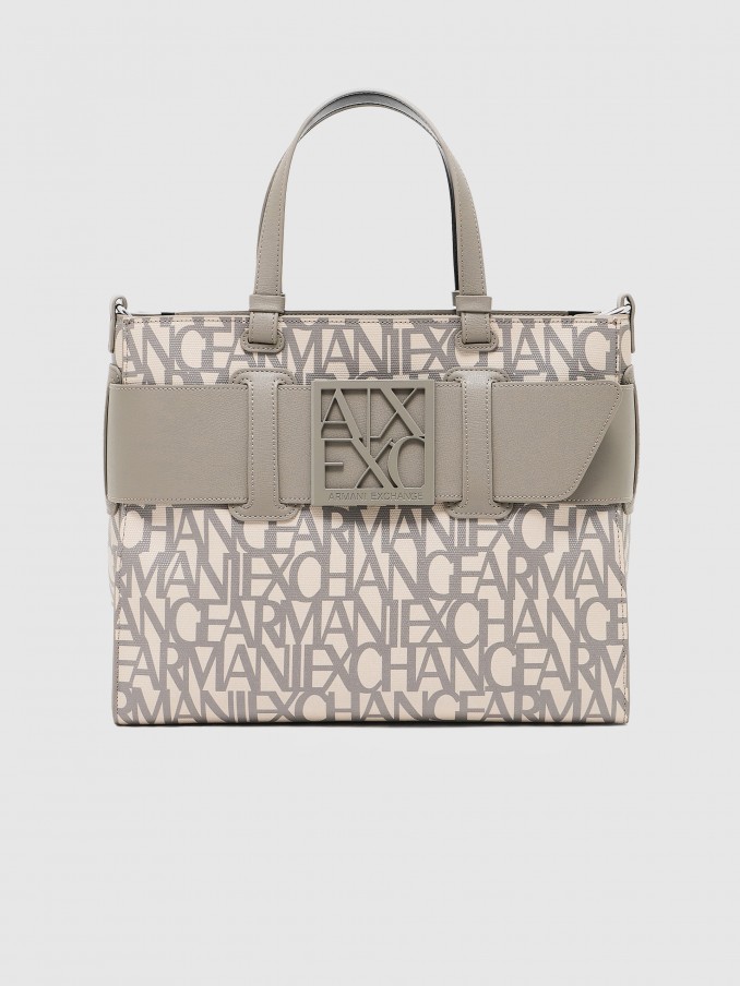 Bolsos de Mano Mujer Gris Pardo Armani Exchange