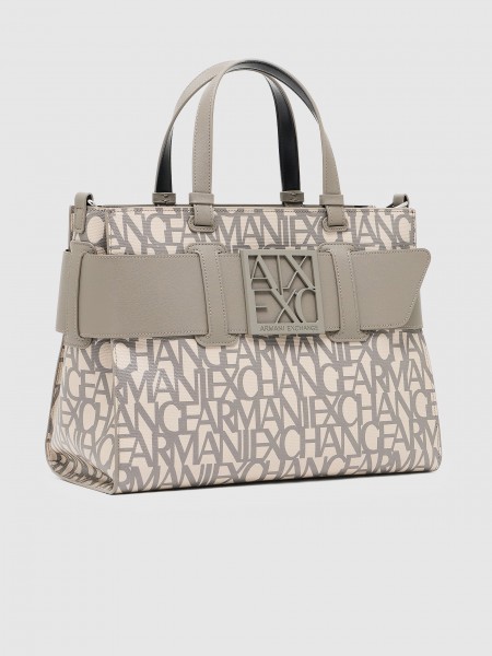 Tote Bags Woman Taupe Armani Exchange