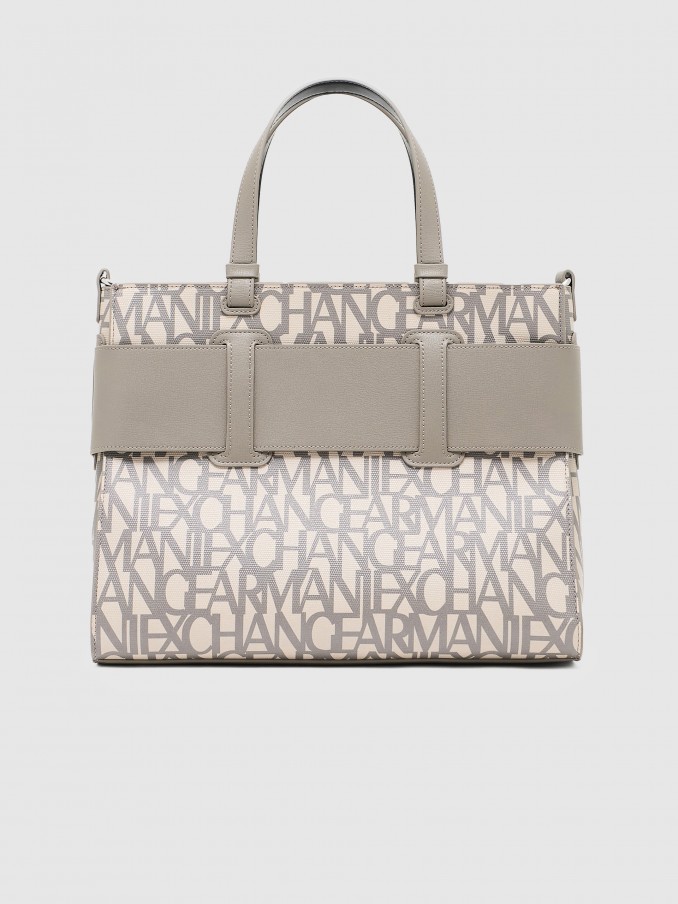 Bolsos de Mano Mujer Gris Pardo Armani Exchange