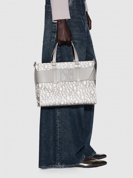 Tote Bags Woman Taupe Armani Exchange