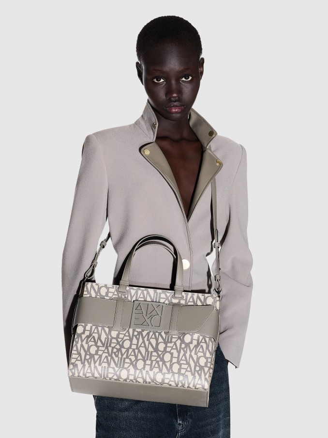 Tote Bags Woman Taupe Armani Exchange