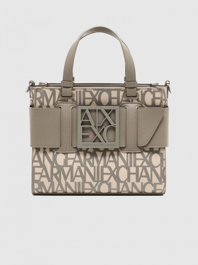 Tote Bags Woman Taupe Armani Exchange