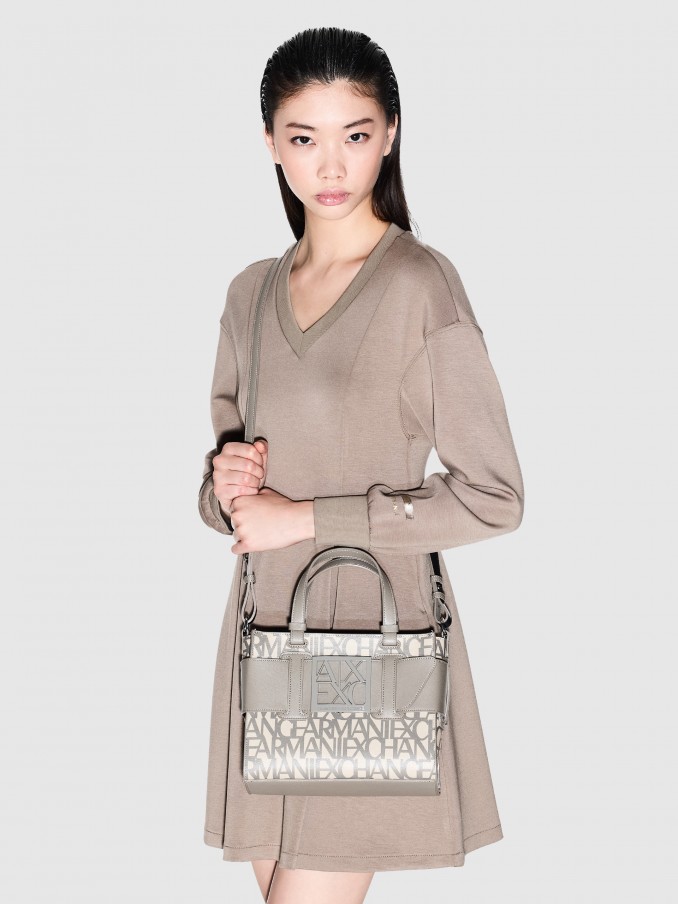 Tote Bags Woman Taupe Armani Exchange