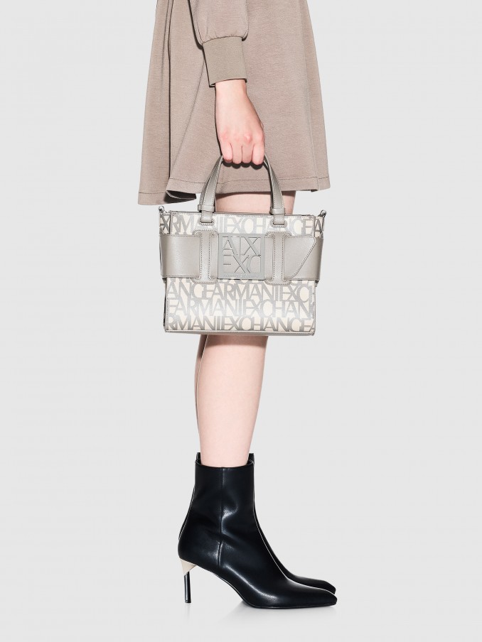 Tote Bags Woman Taupe Armani Exchange