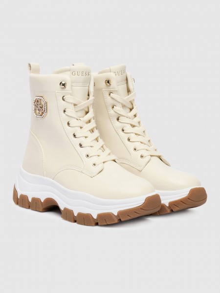 Botas Mujer Beige Guess