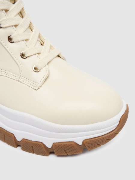 Botas Mujer Beige Guess