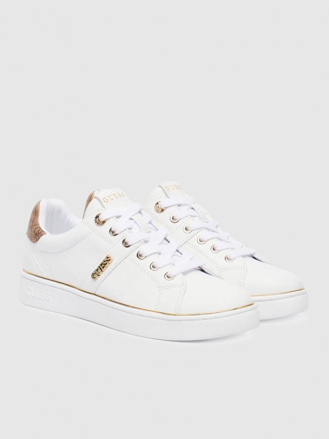 Tenis Mujer Blanco Guess