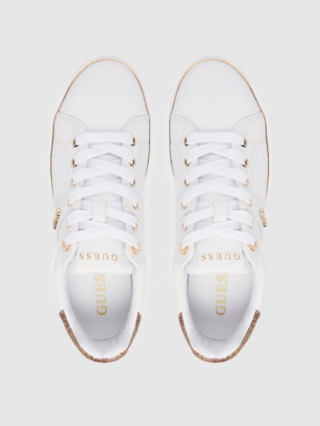 Tenis Mujer Blanco Guess