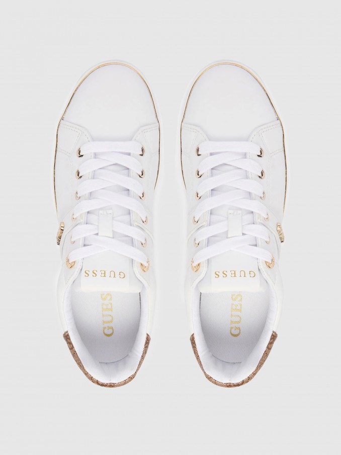 Tenis Mujer Blanco Guess