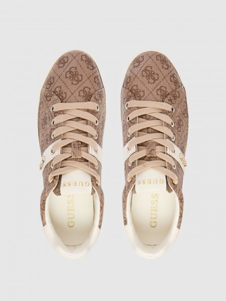 Tenis Mujer Beige Guess