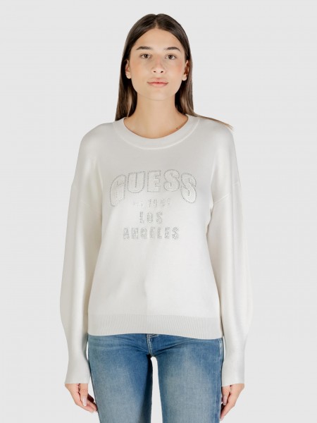 Jersey Mujer Crema Guess