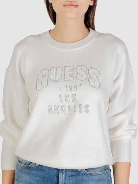 Jersey Mujer Crema Guess