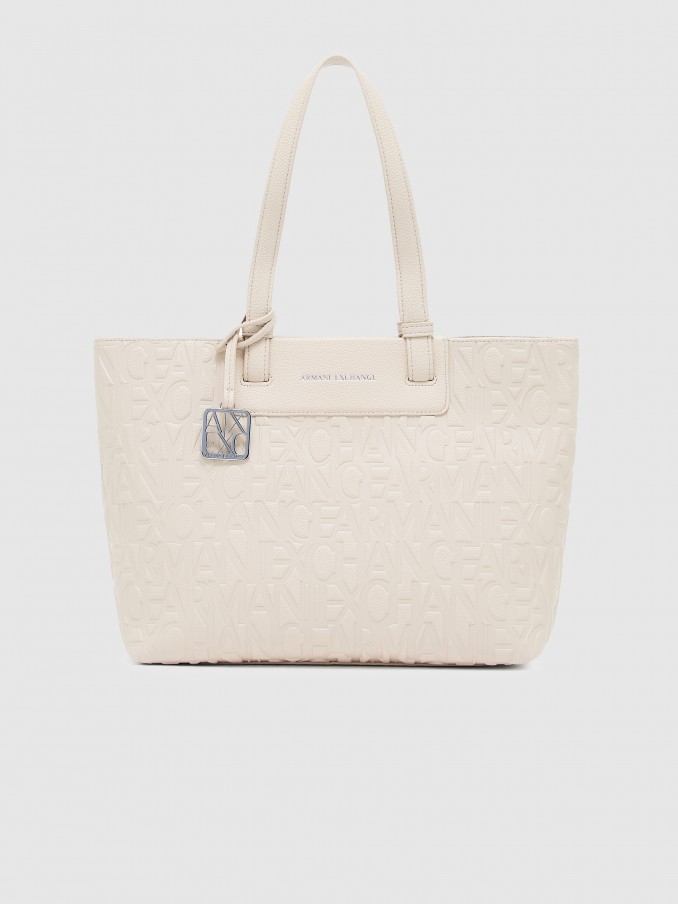 Bolsos Mujer Crema Armani Exchange