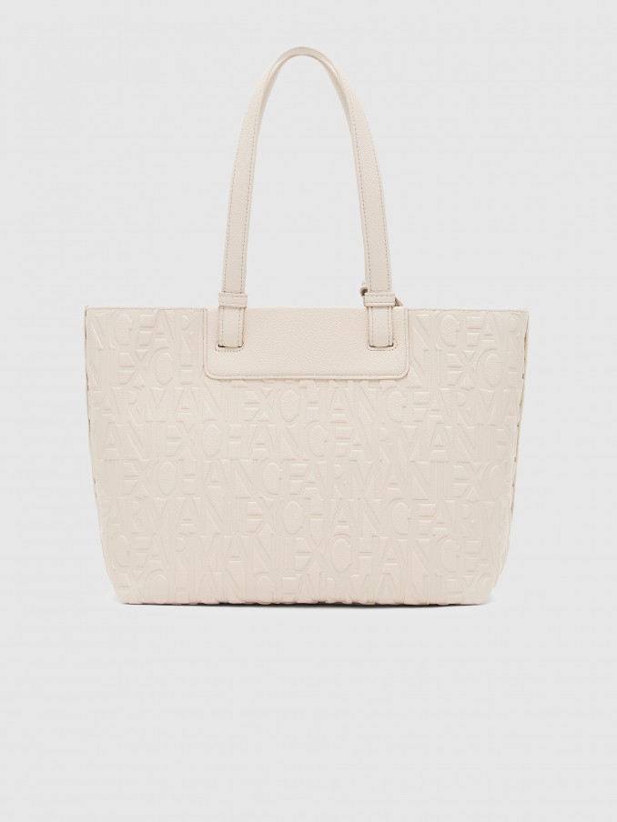 Bolsos Mujer Crema Armani Exchange