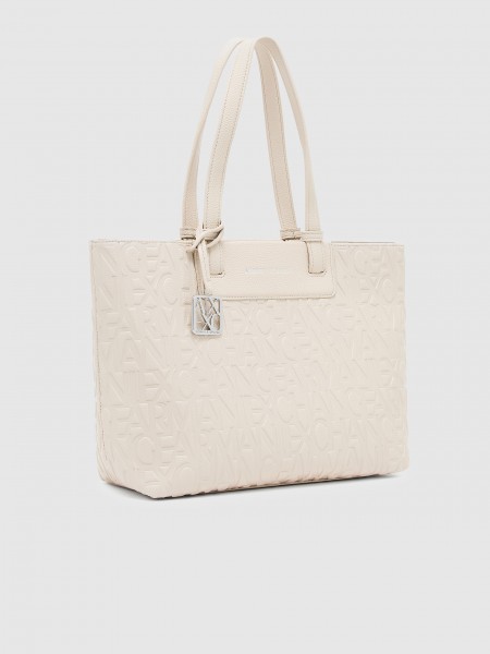 Bolsos Mujer Crema Armani Exchange