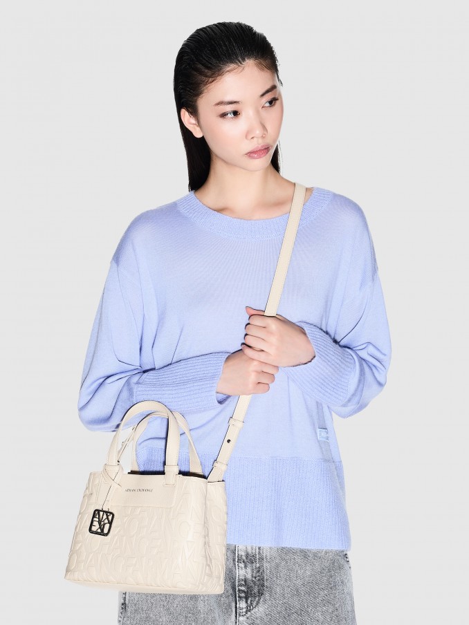 Tote Bags Woman Cream Armani Exchange