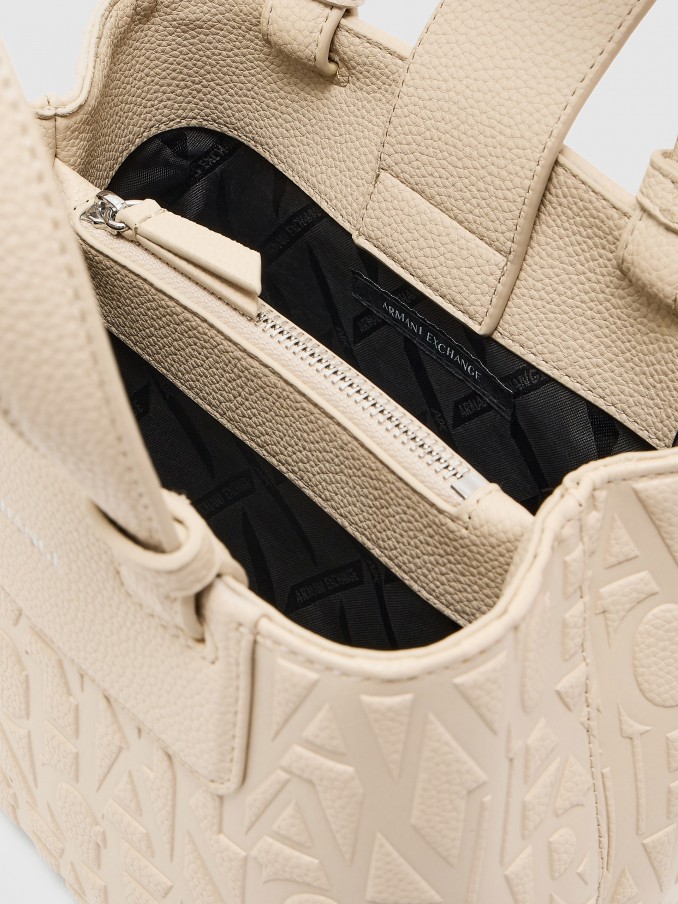 Tote Bags Woman Cream Armani Exchange