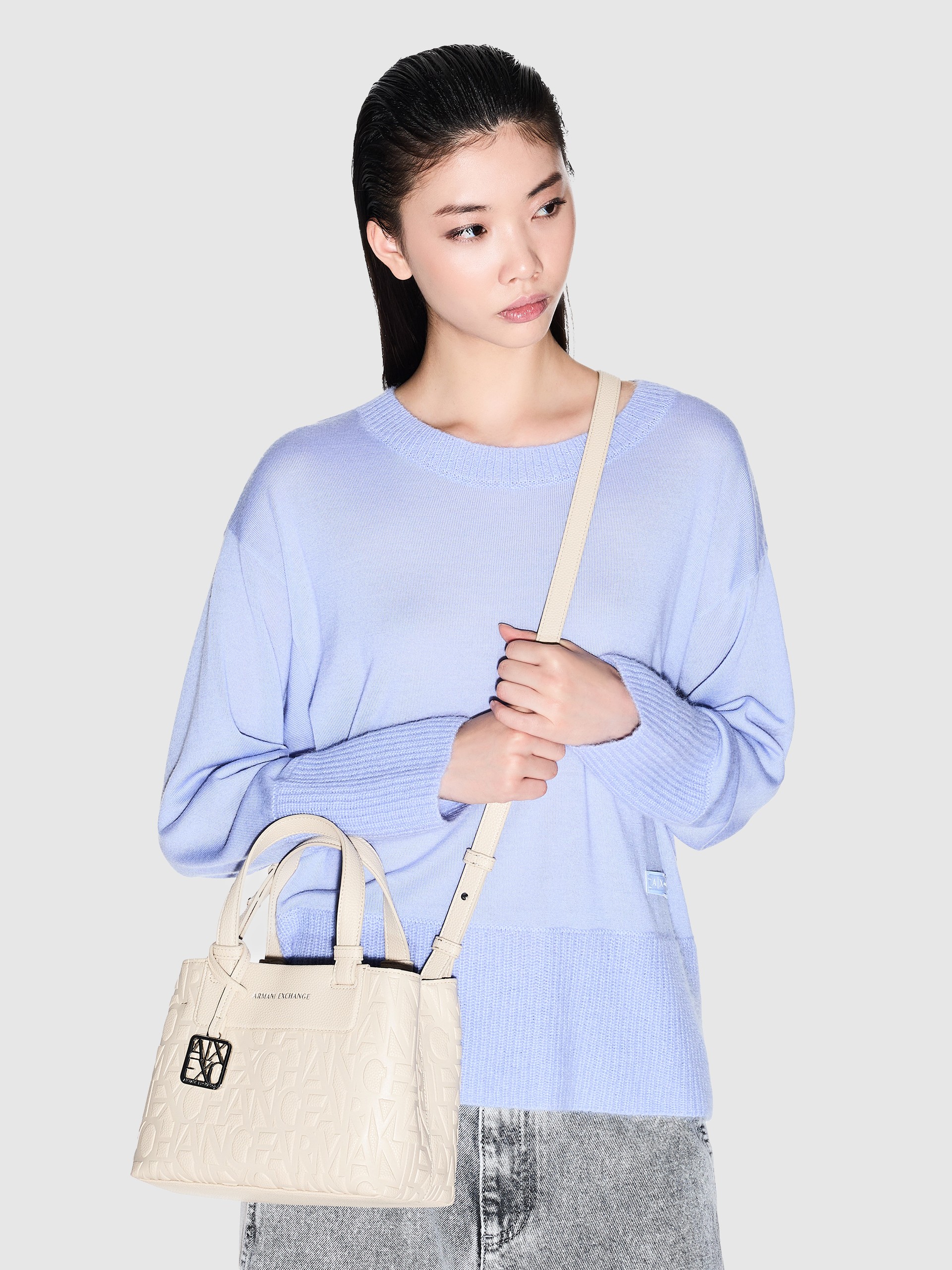 Tote Bags Woman Cream Armani Exchange