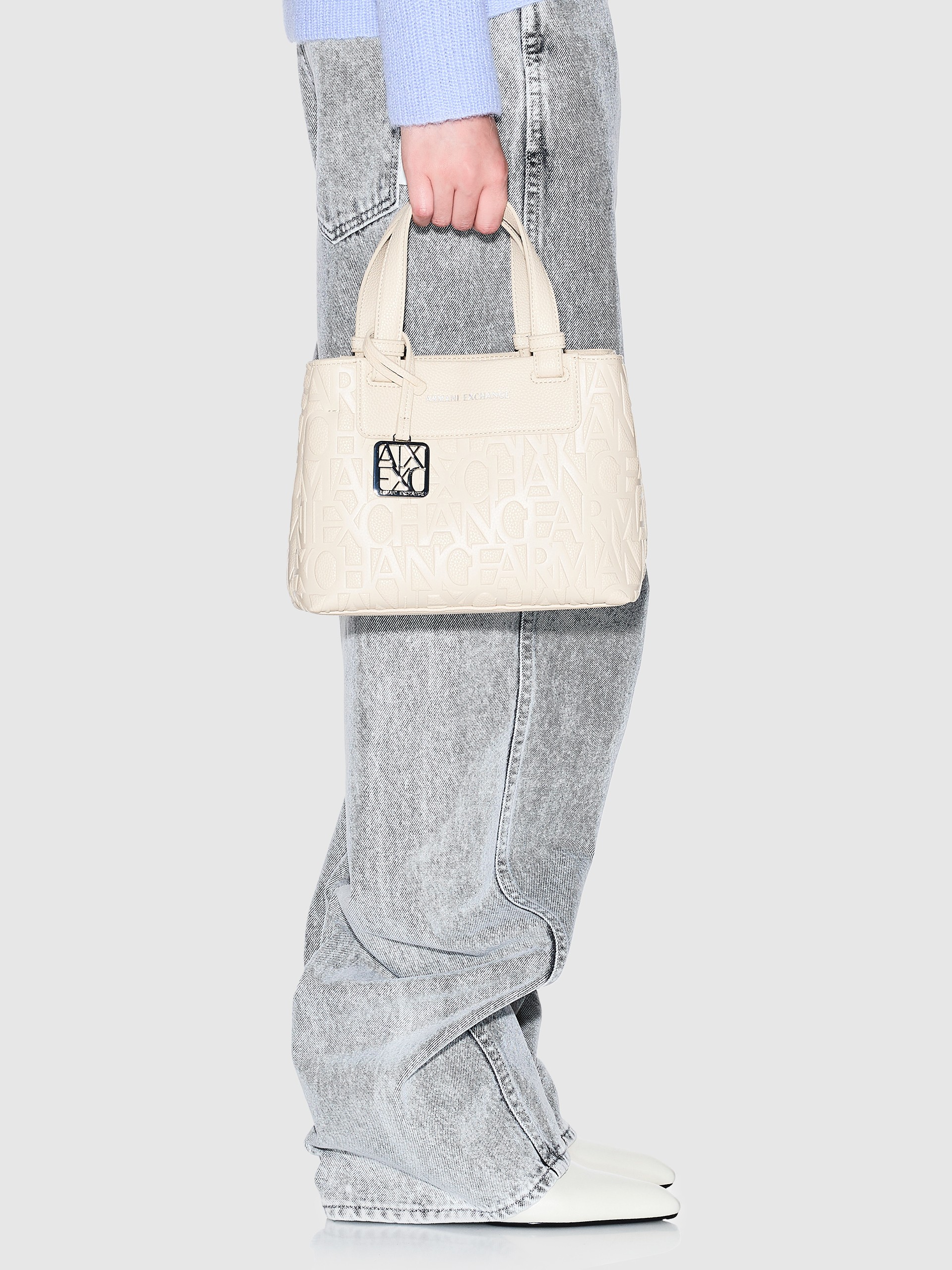 Tote Bags Woman Cream Armani Exchange
