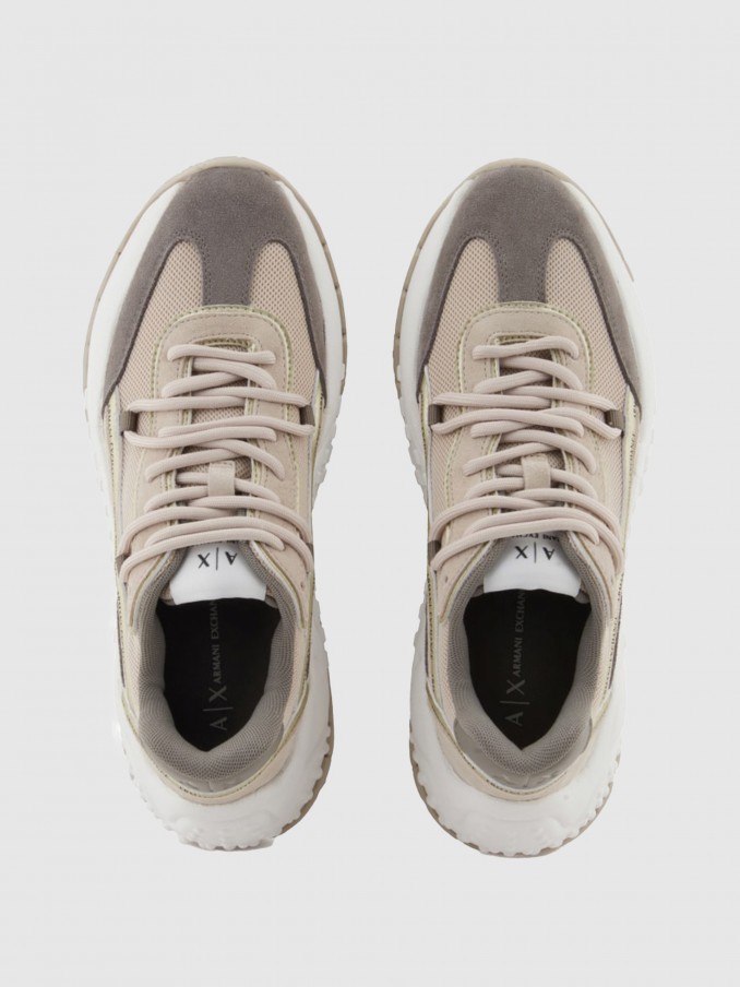 Tenis Mujer Crema Armani Exchange